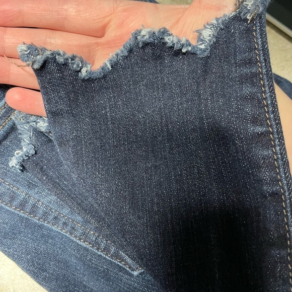 Joes jeans high rise skinny ankle distressed wave zig zag hem size 25 - Picture 6 of 6